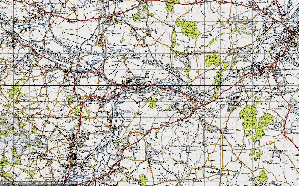 Old Map of Old Denaby, 1947 in 1947