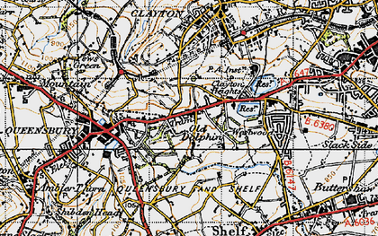 Old map of Old Dolphin in 1947