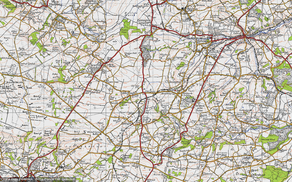 Old Map of Old Down, 1946 in 1946