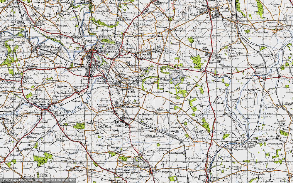 Old Map of Old Eldon, 1947 in 1947