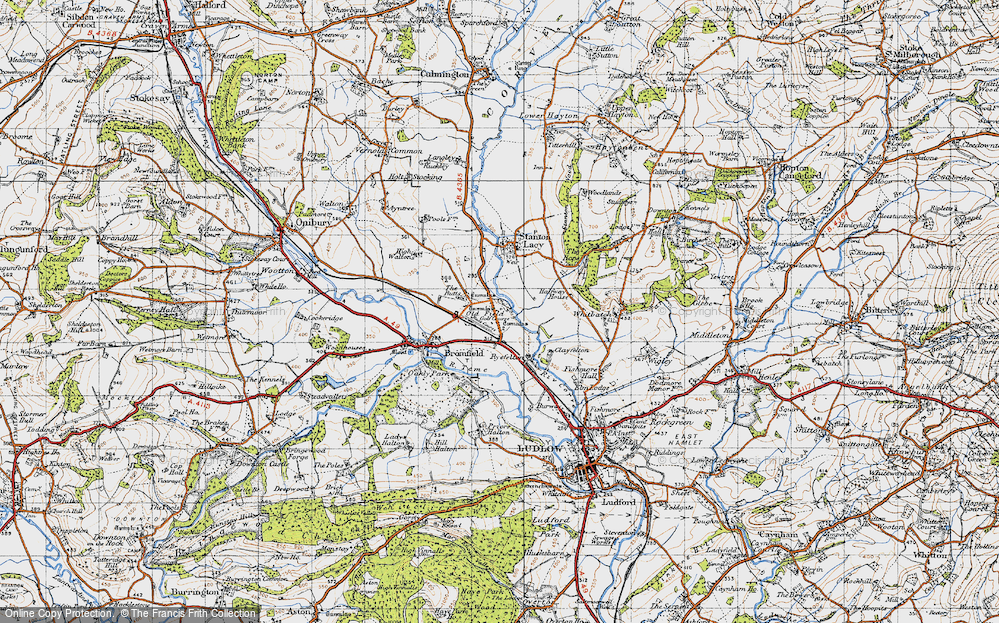 Old Map of Old Field, 1947 in 1947