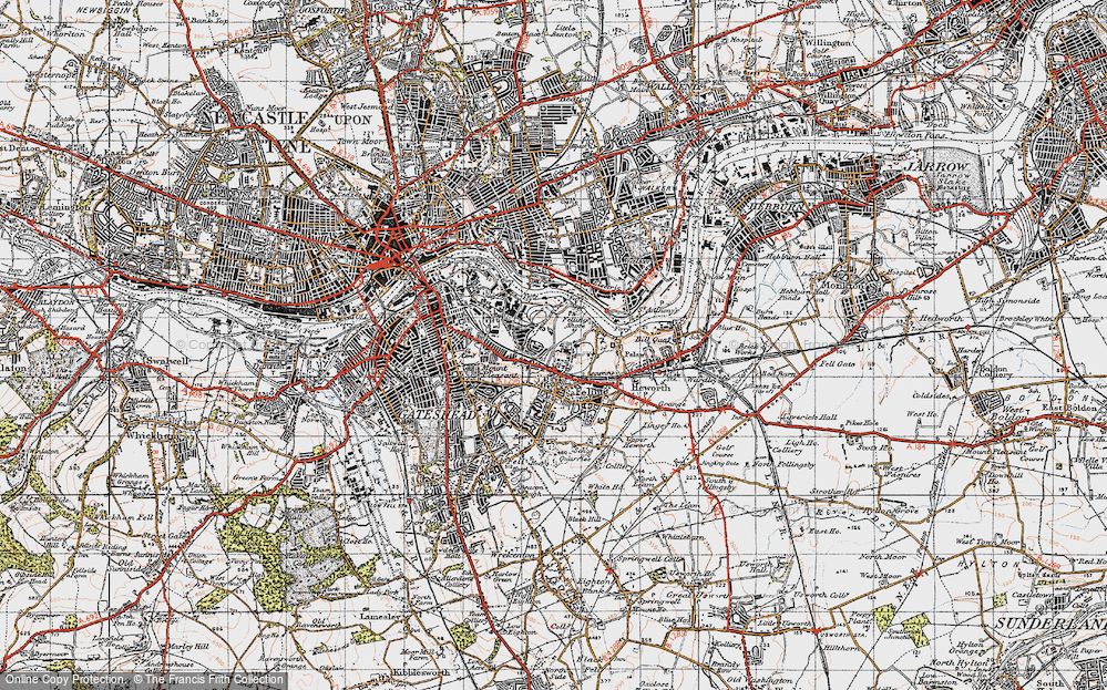 Old Map of Old Fold, 1947 in 1947