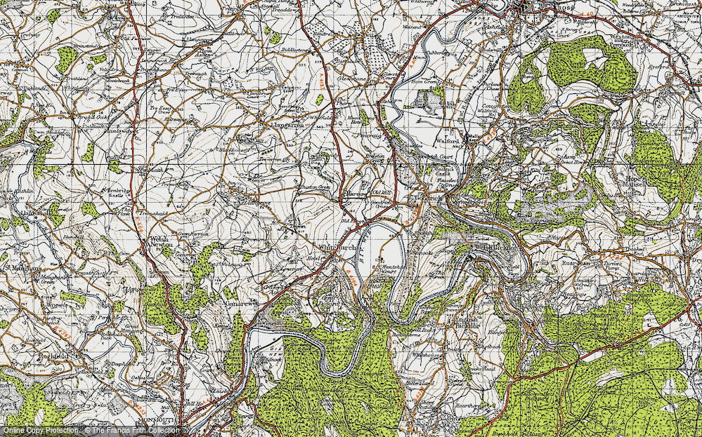 Old Map of Old Forge, 1947 in 1947