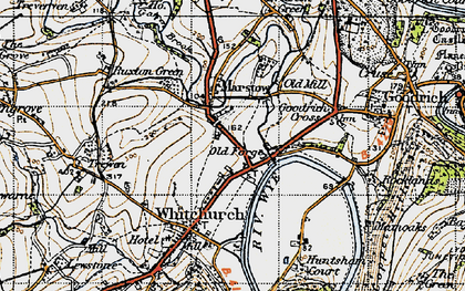 Old map of Old Forge in 1947