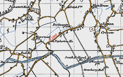 Old map of Old Gate in 1946