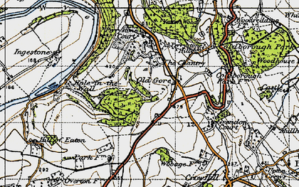 Old map of Old Gore in 1947