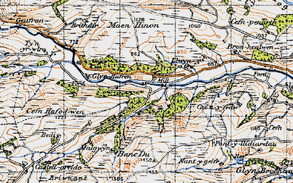 Old map of Old Hall in 1947