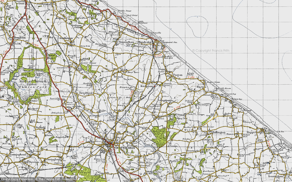 Old Map of Old Hall Street, 1945 in 1945