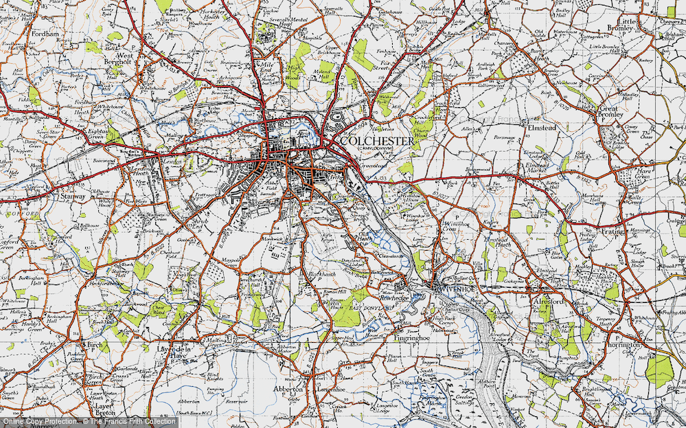 Old Map of Old Heath, 1945 in 1945