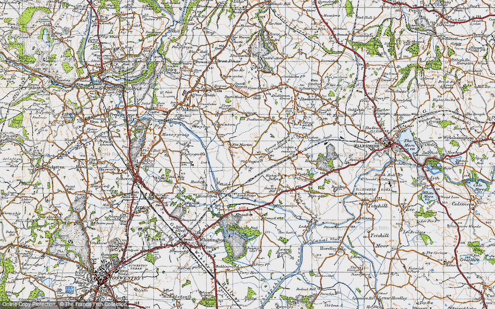 Old Map of Old Marton, 1947 in 1947