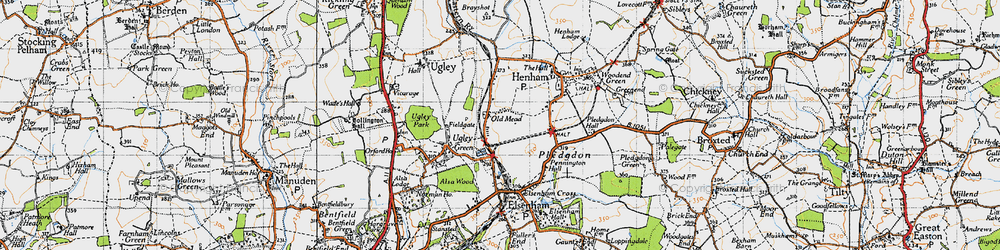 Old map of Old Mead in 1946