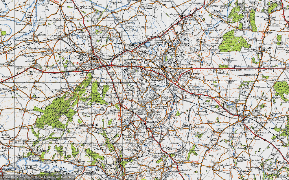 Old Map of Old Park, 1947 in 1947