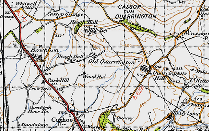 Old map of Old Quarrington in 1947
