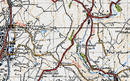 Old map of Old Tame in 1947