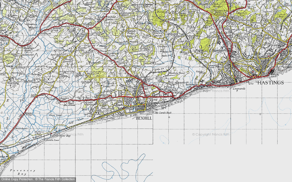 Old Map of Old Town, 1940 in 1940