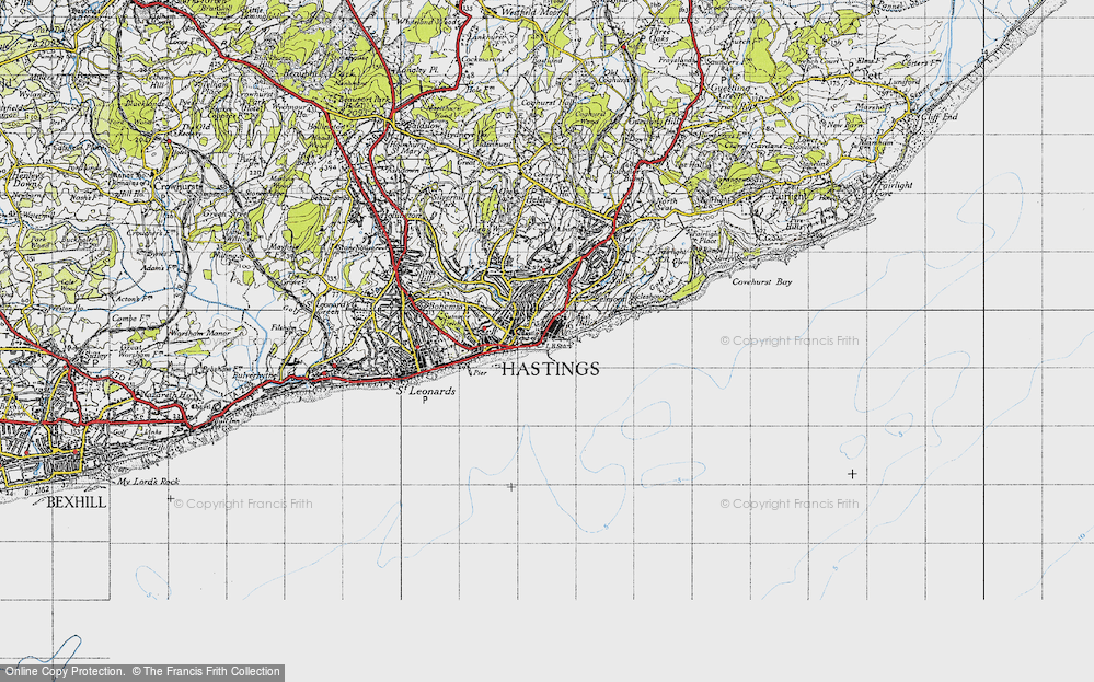 Old Map of Old Town, 1940 in 1940
