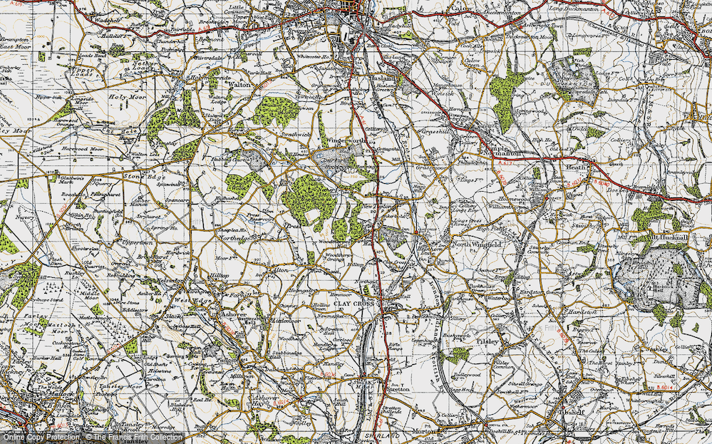 Old Map of Old Tupton, 1947 in 1947