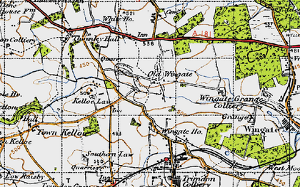 Old map of Wingate Ho in 1947