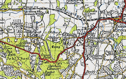 Old map of Oldbury in 1946