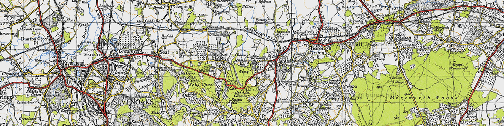 Old map of Oldbury in 1946
