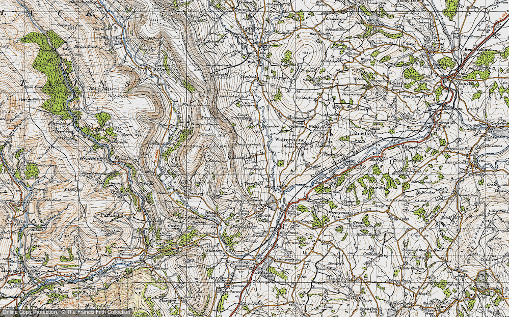 Old Map of Oldcastle, 1947 in 1947