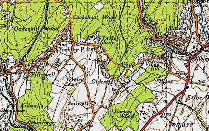 Old map of Oldcroft in 1946