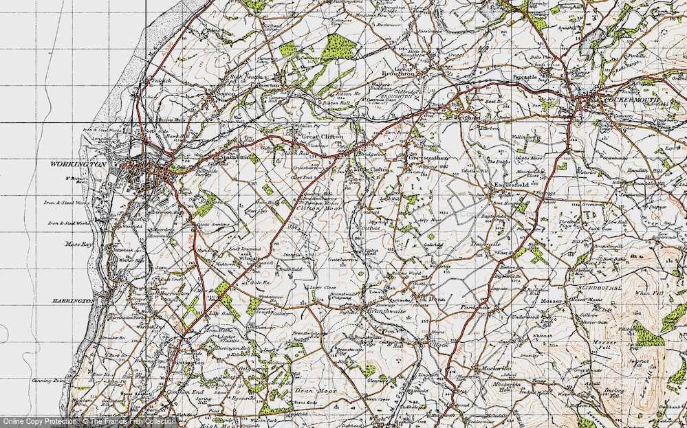 Old Map of Historic Map covering Quarry Hill in 1947