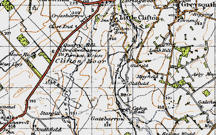 Old map of Oldfield in 1947