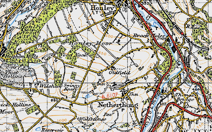 Old map of Oldfield in 1947