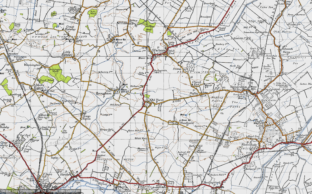 Old Map of Oldhurst, 1946 in 1946