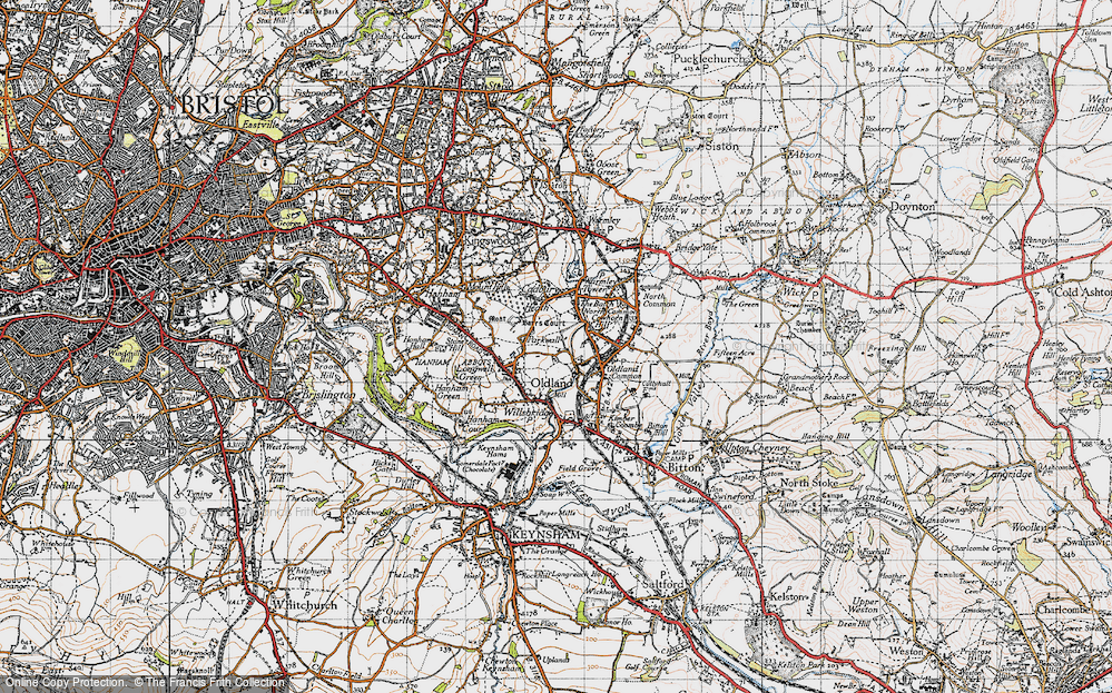 Old Map of Oldland, 1946 in 1946