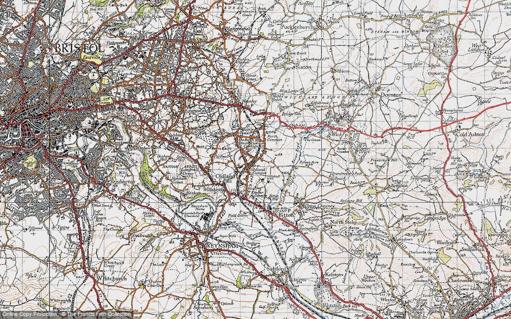 Old Map of Oldland Common, 1946 in 1946