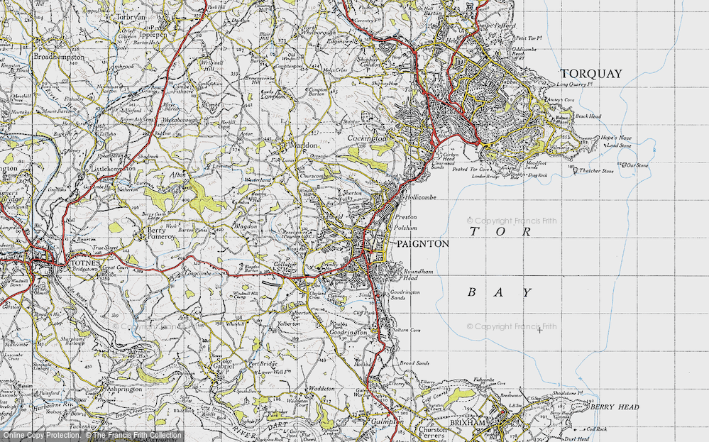 Old Map of Oldway, 1946 in 1946