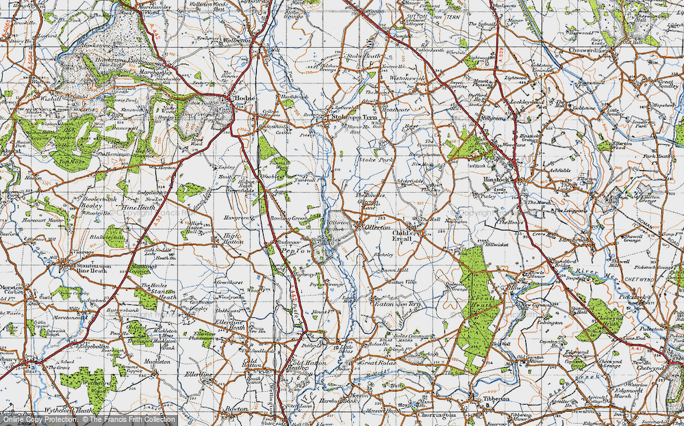 Old Map of Ollerton, 1947 in 1947