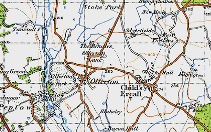 Old map of Bendles, The in 1947