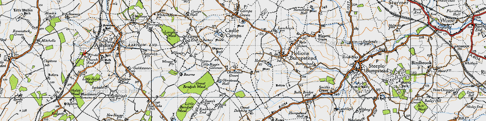 Old map of Olmstead Hall in 1946