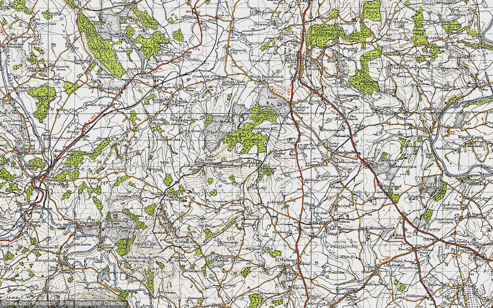 Old Map of Orcop Hill, 1947 in 1947