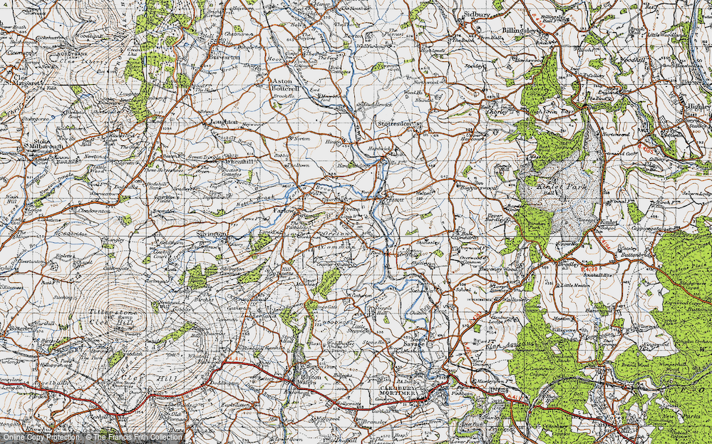 Old Map of Oreton, 1947 in 1947