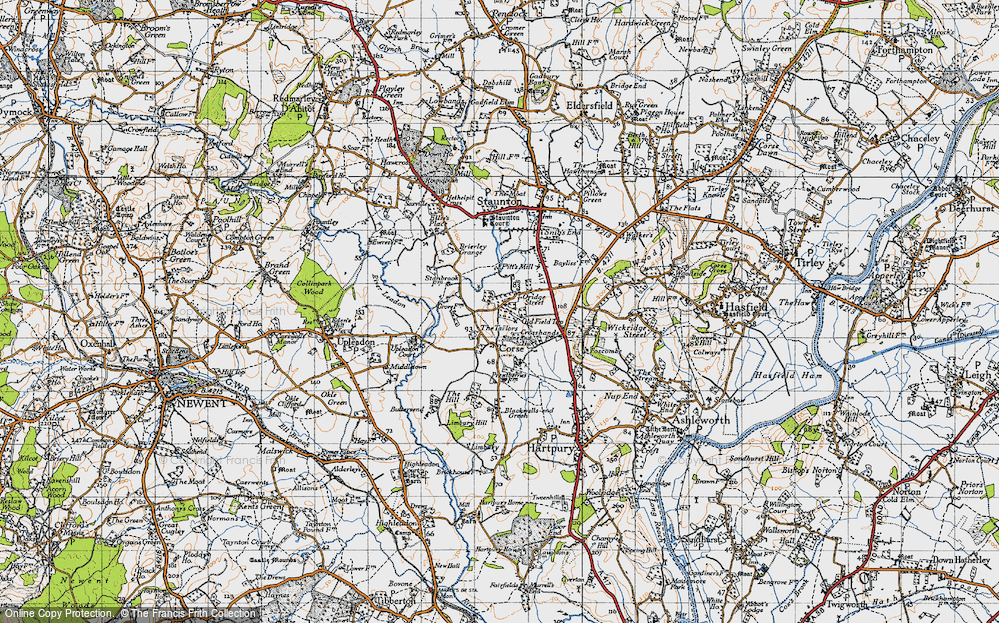 Old Map of Oridge Street, 1947 in 1947