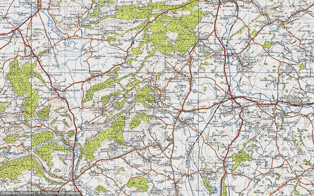 Old Map of Orleton Common, 1947 in 1947