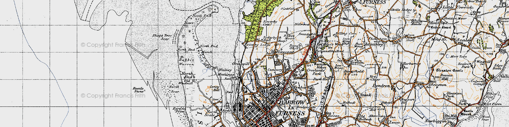 Old map of Ormsgill in 1947