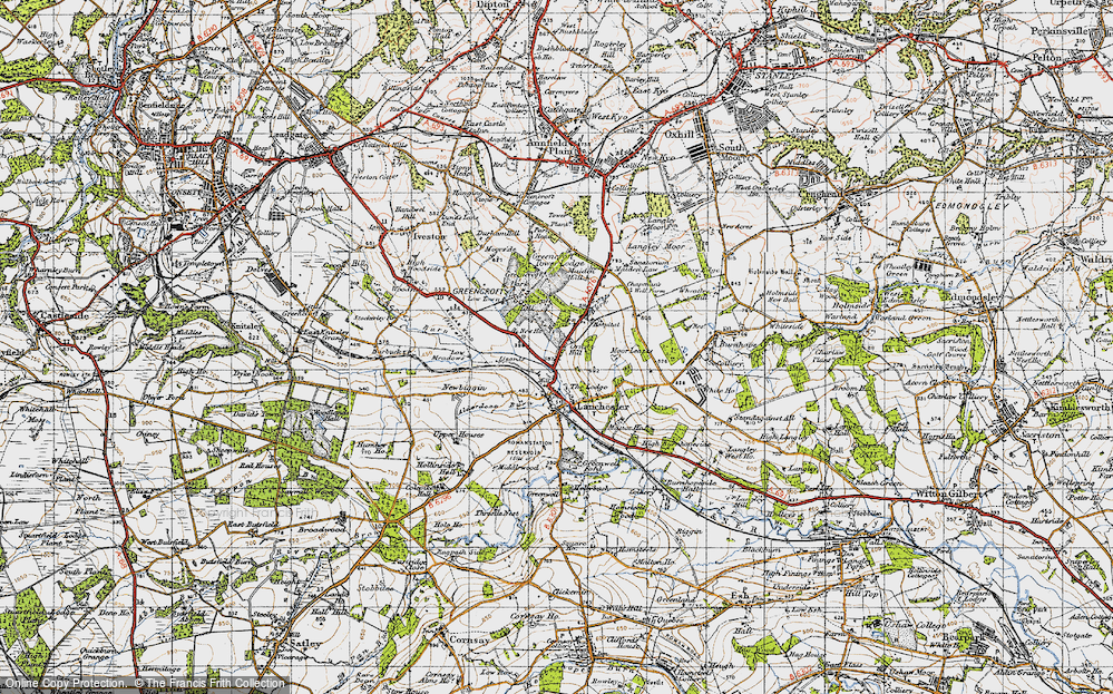 Old Map of Ornsby Hill, 1947 in 1947