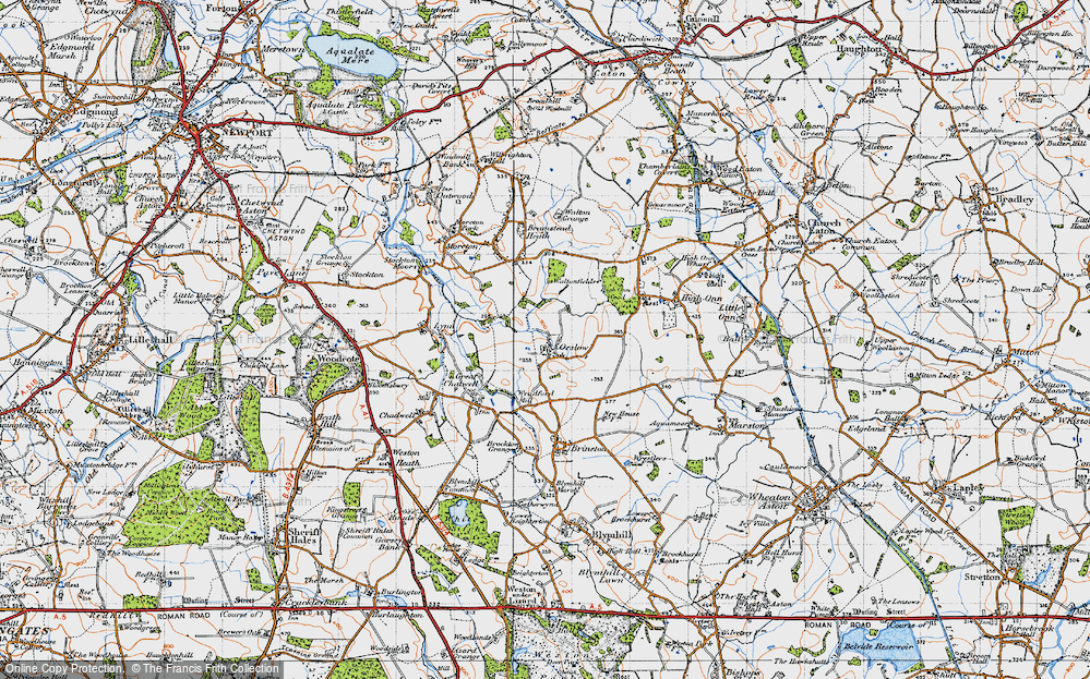 Old Map of Orslow, 1946 in 1946