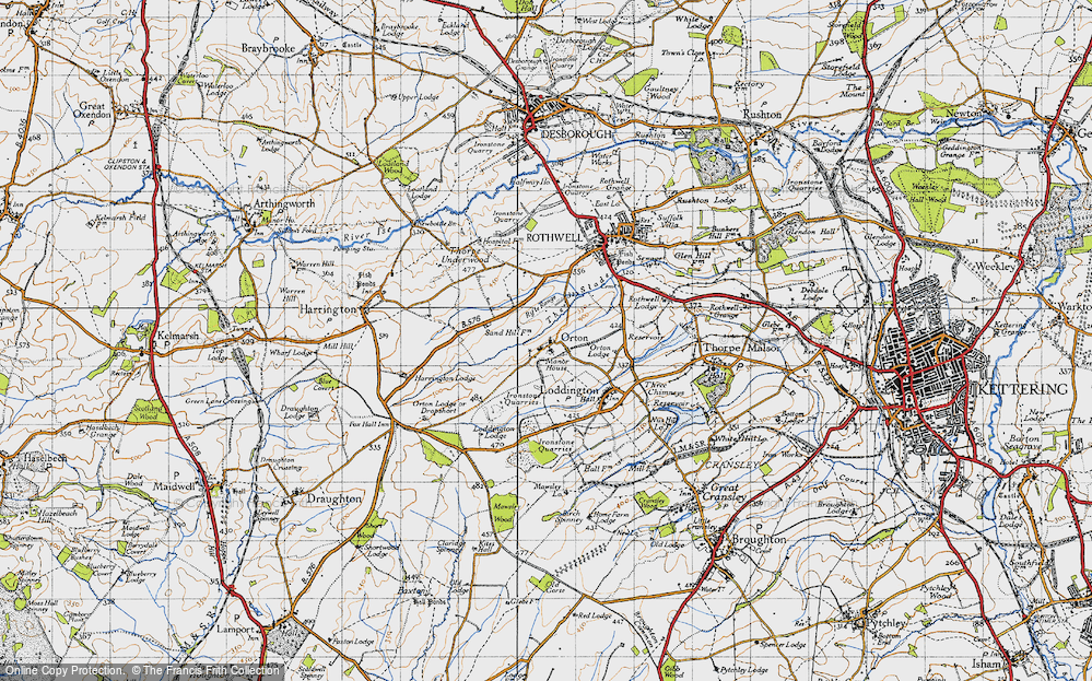 Old Map of Orton, 1946 in 1946