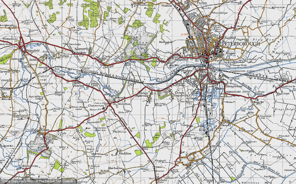Old Map of Orton Brimbles, 1946 in 1946