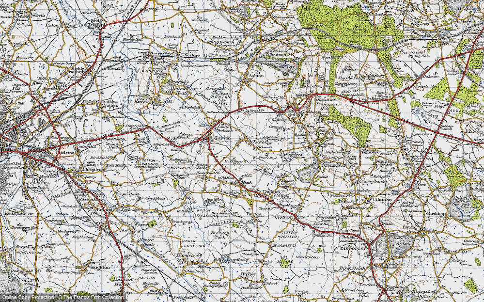 Old Map of Oscroft, 1947 in 1947