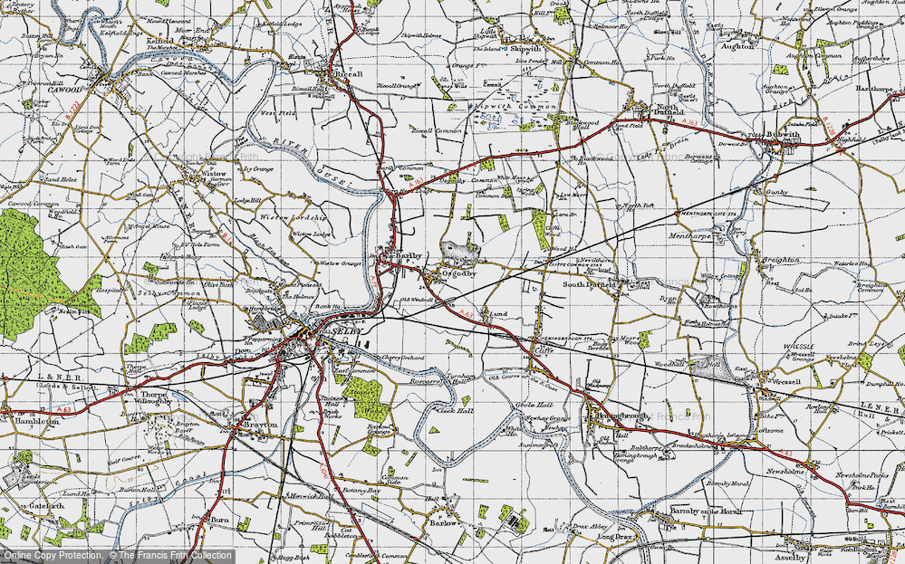 Old Map of Osgodby, 1947 in 1947