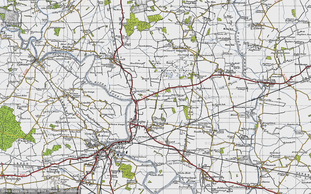 Old Map of Osgodby Common, 1947 in 1947