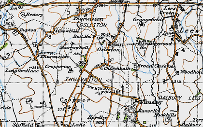 Old map of Osleston in 1946