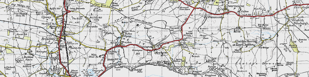 Old map of Osmington in 1946